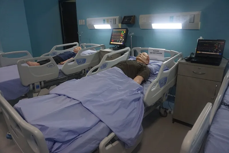 A clinical skills ward used for nursing simulation training